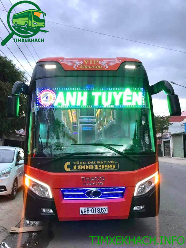 Tìm Lịch trình Số điện thoại Nhà xe Anh Tuyên